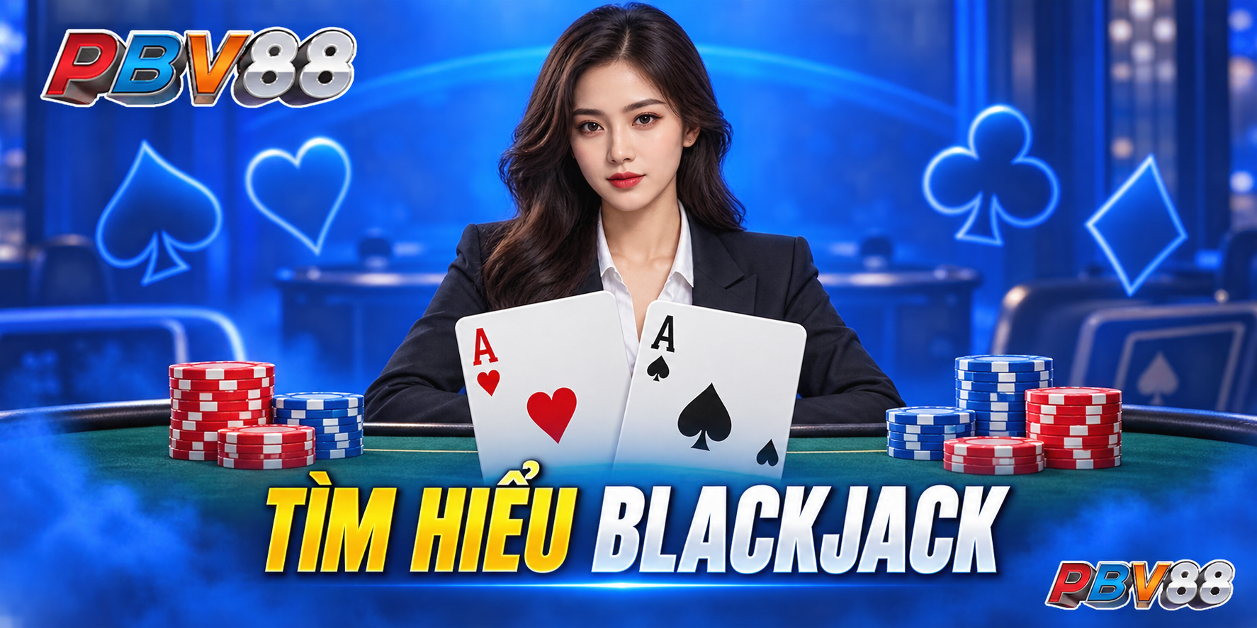 Banner PBV88 tìm hiểu blackjack
