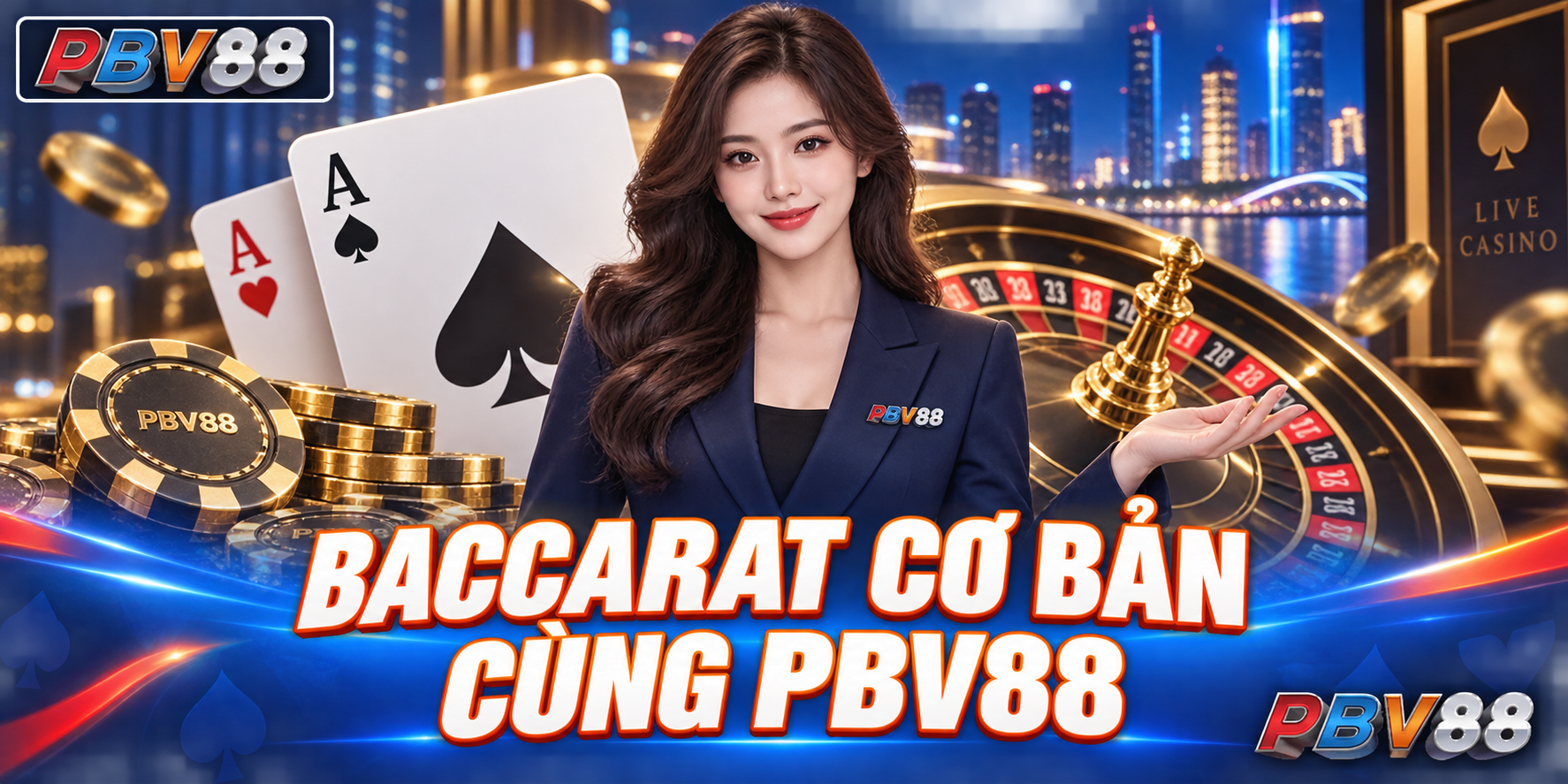 Hình minh họa baccarat cơ bản PBV88