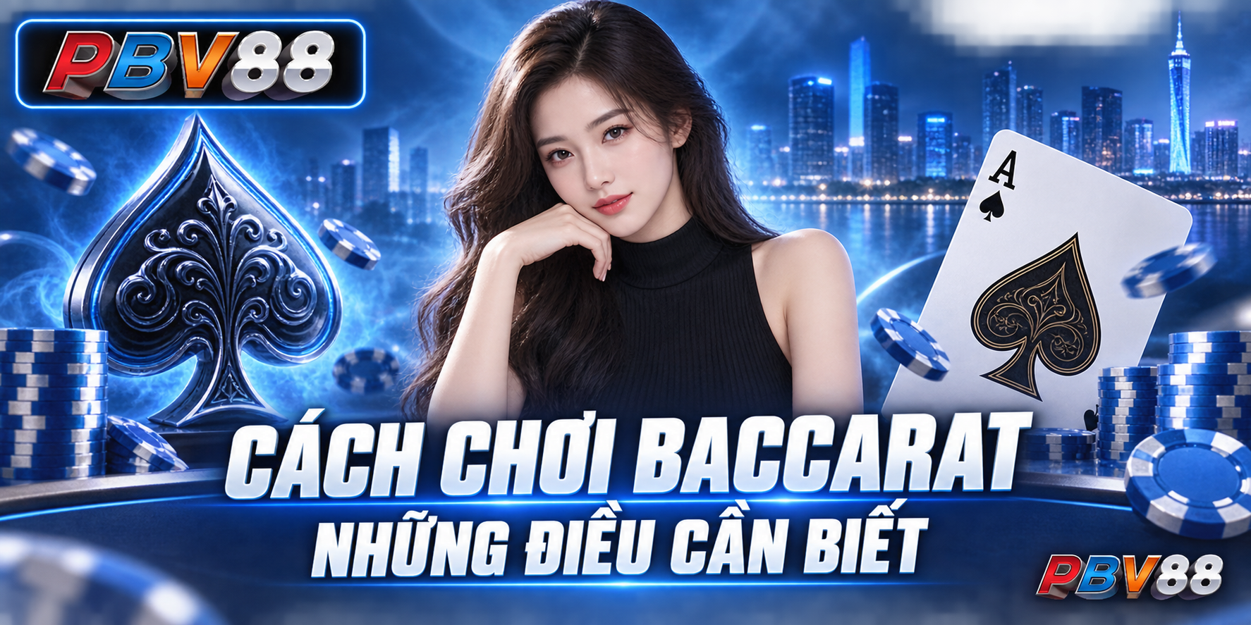 Hình minh họa cách chơi baccarat PBV88