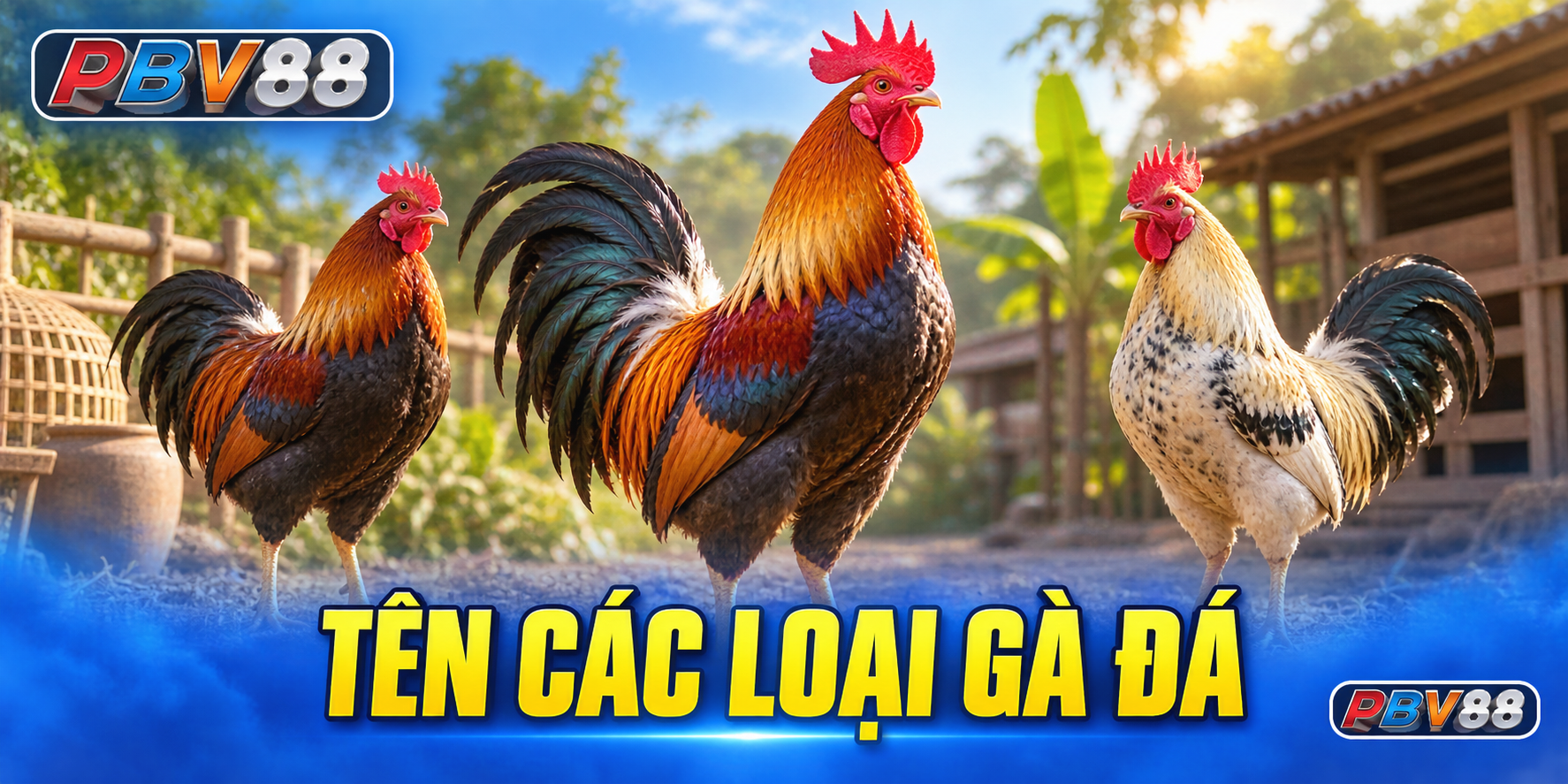 Banner PBV88 giới thiệu các giống gà